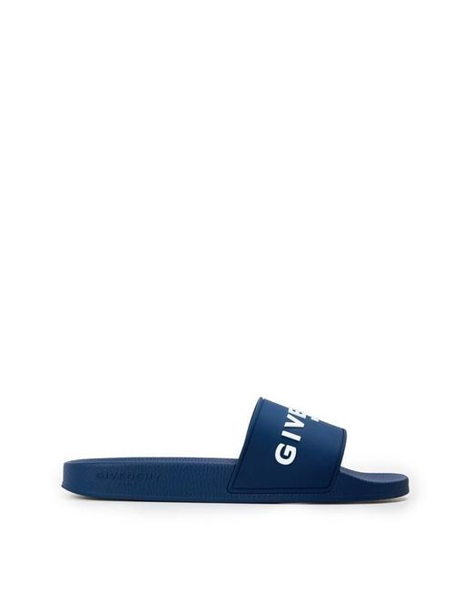 Givenchy Blue Giv Slide Pool Sliders for men
