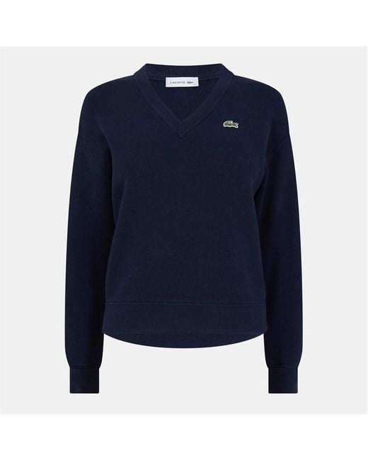 Lacoste Blue V-Neck Knitted Sweater Vest