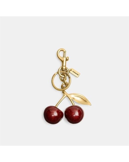 COACH Red Fruit Bag Charm