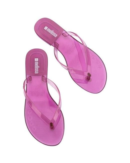 Melissa Purple Harmonic Jelly Flip Flops