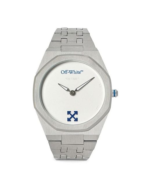 Off-White c/o Virgil Abloh Metallic On Time Watch for men