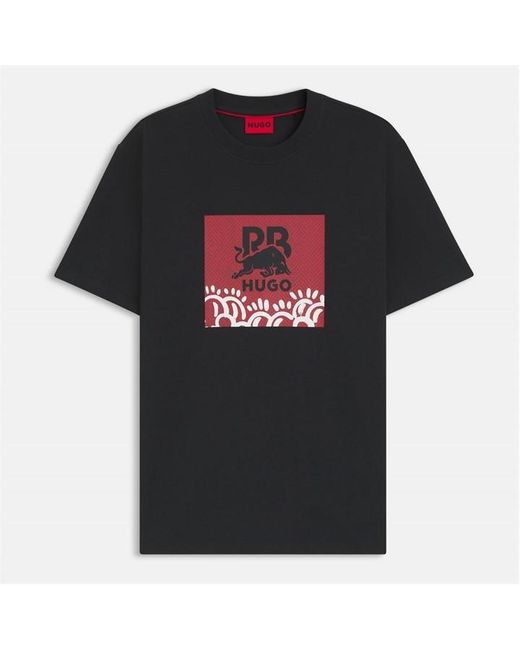 Hugo x RB Black X Vcarb By Slawn Graphic T-Shirt for men
