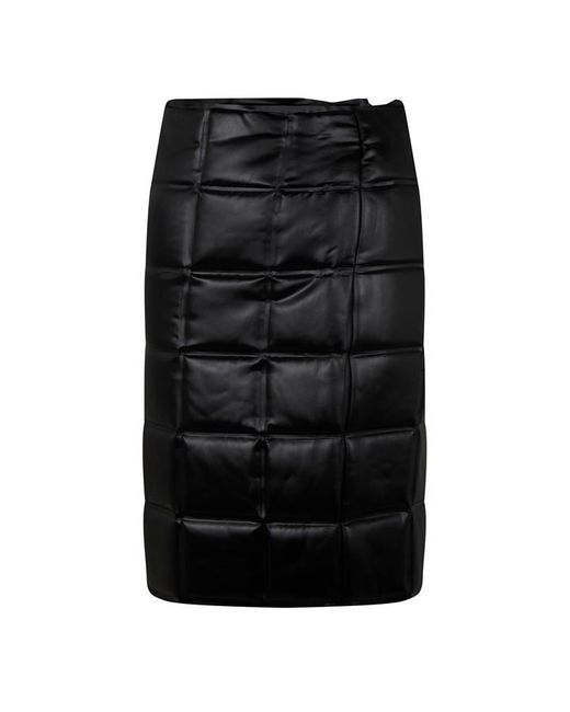 Bottega Veneta Black Midi Skirt