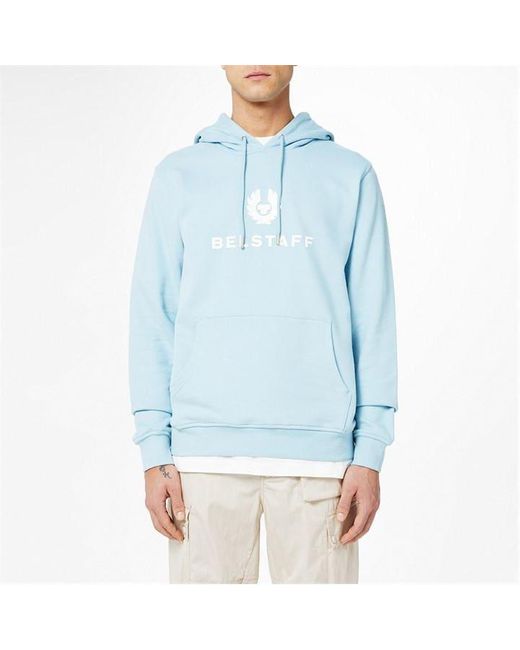 Belstaff Blue Signature Hooded Sweatshirt for men