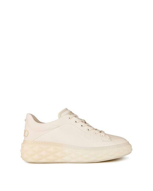 Jimmy Choo Natural Diamond Maxi Ombre Leather Sneakers