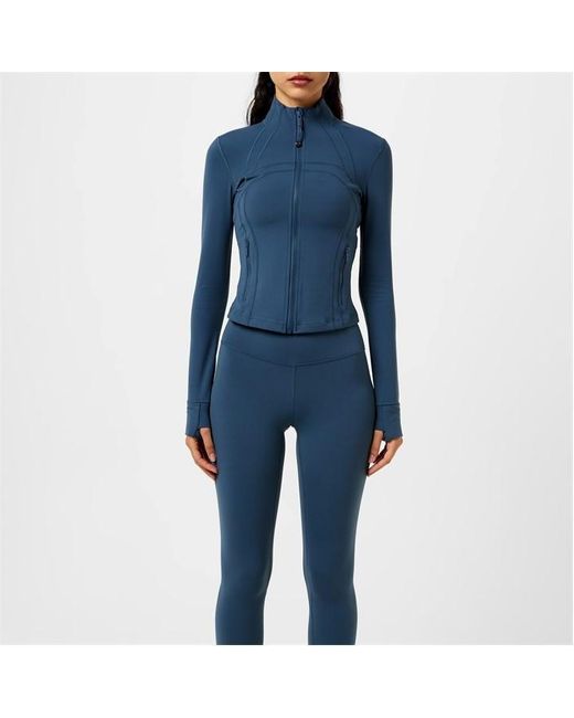 lululemon athletica Blue Cropped Define Nulu Jacket