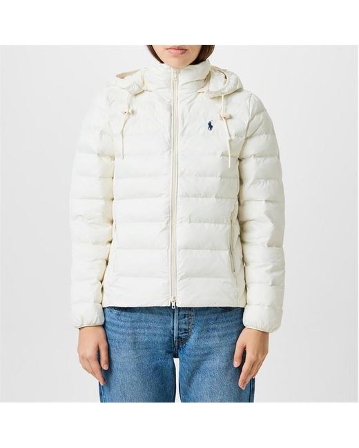 Polo Ralph Lauren White Puffer Jacket