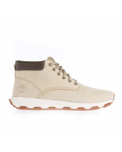 Timberland White Winsor Park Mid Lace Hiking Boots for men