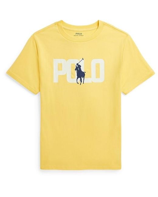 Polo Ralph Lauren Yellow Logo T-Shirt Junior for men