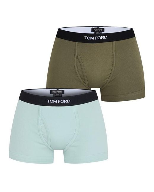 Tom Ford Green Boxer Briefs 2-pack for men