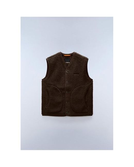 Napapijri Brown Napa Roldal Gilet for men