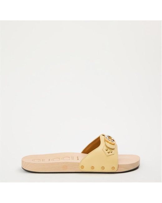 Gucci Yellow Slider Slippers for men