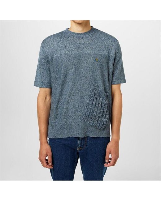 Vivienne Westwood Blue Viv Mark T-Shirt Sn42 for men