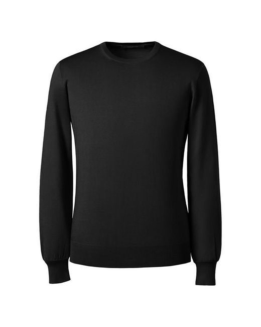 Tagliatore Black Ttl Crew Sweater Sn42 for men