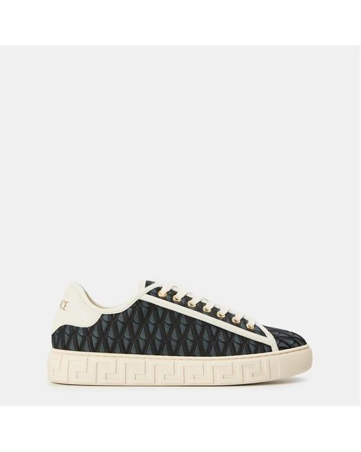 Versace Black Platform Trainers