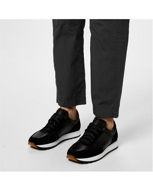 Magnanni Shoes Black Mugron Low Top Sneakers for men