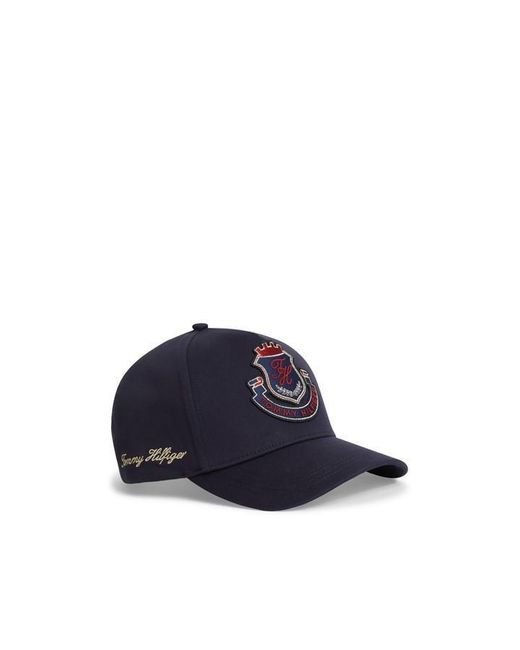 Tommy Hilfiger Blue Heritage Logo Patch Baseball Cap