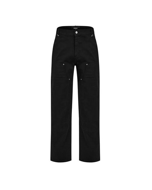 Represent Black baggy Utility Pants for men