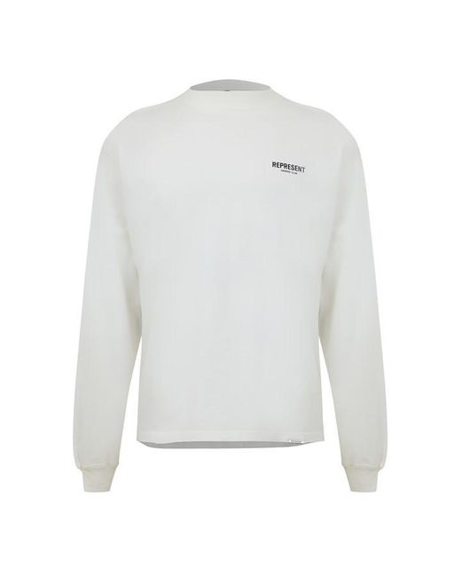 Represent White Owners Club Long Sleeve T-Shirt for men