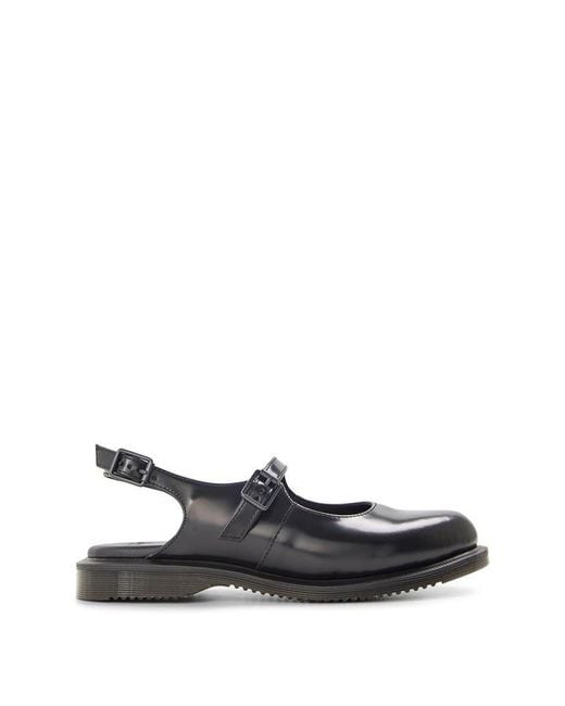 Dr. Martens Black Madaline Mary Jane Rub Off Sling Back Shoes