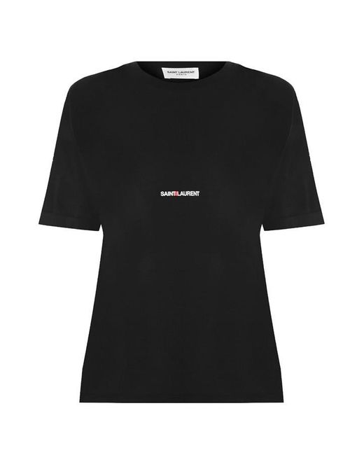 Saint Laurent Black Rive Gauche T-shirt