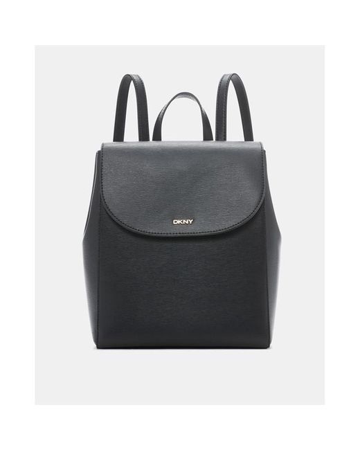 DKNY Black Bryant Park Sutton Leather Backpack