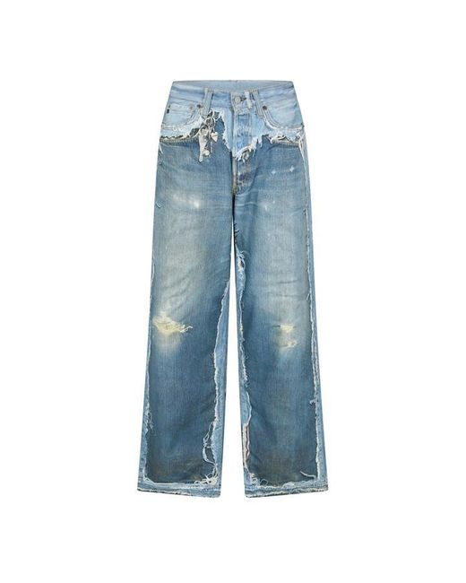 Acne Blue Wide Leg Jeans