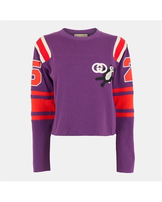 Gucci Pink Crew-Neck Tailored Fit Sweatshirt