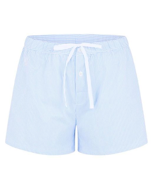 Ralph Lauren Blue Stripe Pyjama Shorts