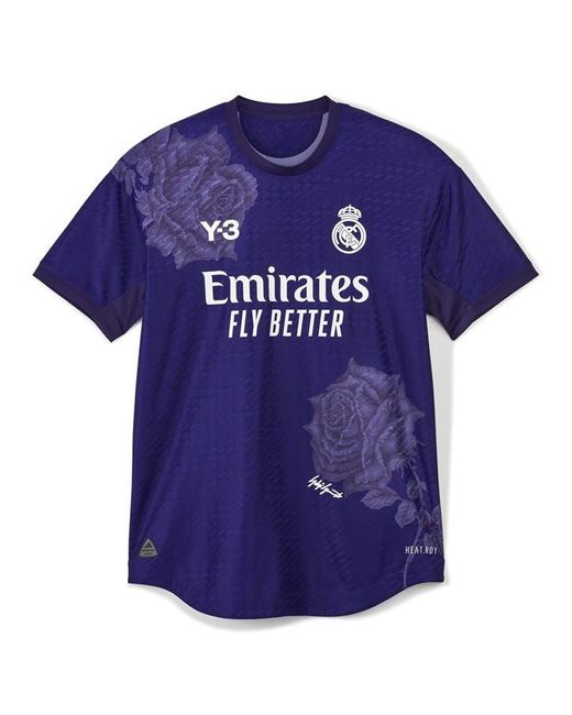 Y-3 Blue X Real Madrid Fourth Shirt 2023 2024 for men