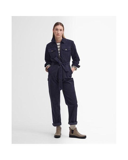 Barbour Blue Amber Corduroy Jumpsuit