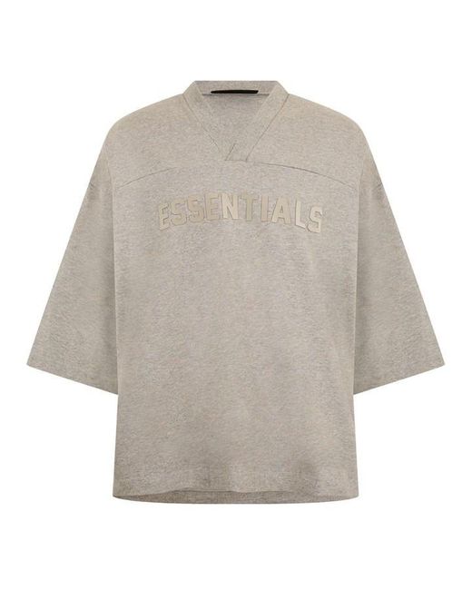Fear Of God Gray Oversized Fit T-Shirt for men