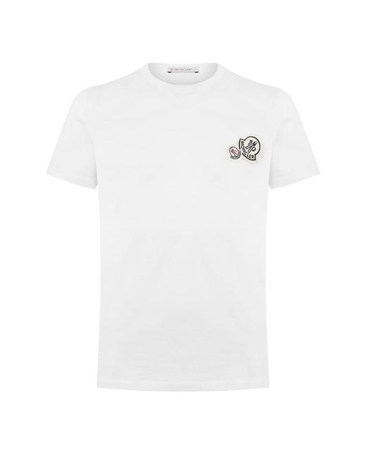 Moncler White Maglia T-shirt for men