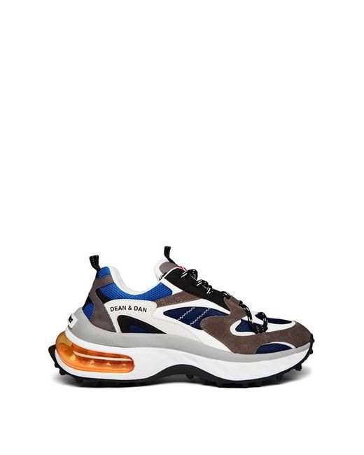 DSquared² Blue Ultra Bubble Chunky Trainers for men