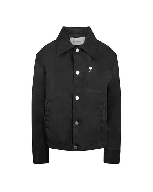 AMI Black Coach Overshirt