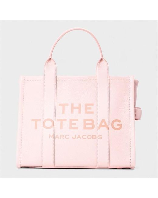Marc Jacobs Pink The Leather Medium Tote Bag
