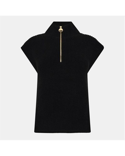 Barbour Black Clara Crew Neck Jumper