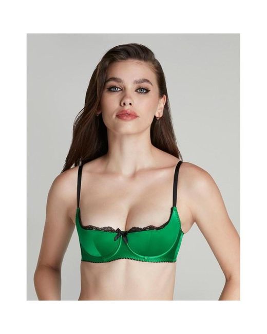 Agent Provocateur Green Sloane Balconette Underwired Bra