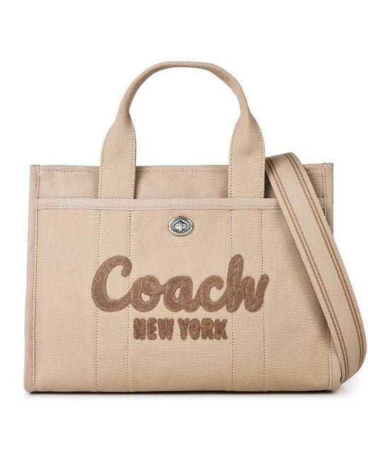 COACH Natural Canvas Tote Bag