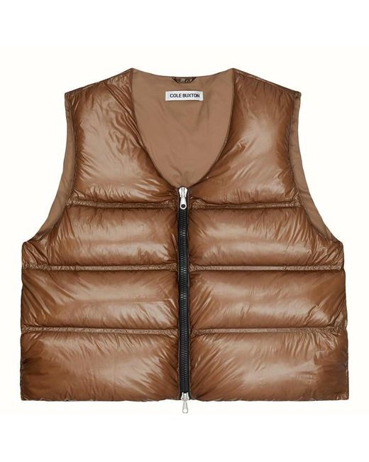 Cole Buxton Brown Gilet for men