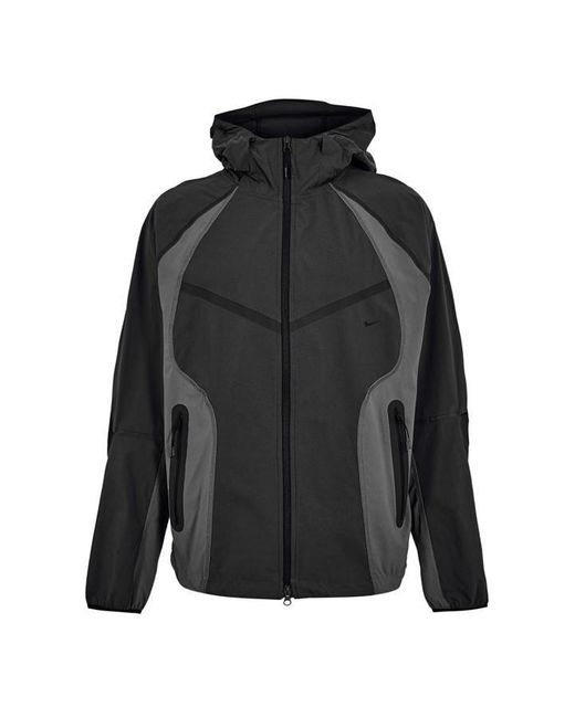 Nike Black Tech Pant Closed Hem Woven Tracksuit Joggers for men