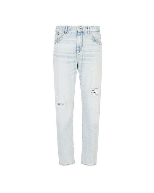 ARMANI EXCHANGE Blue J90 Carrot-Fit Jeans for men
