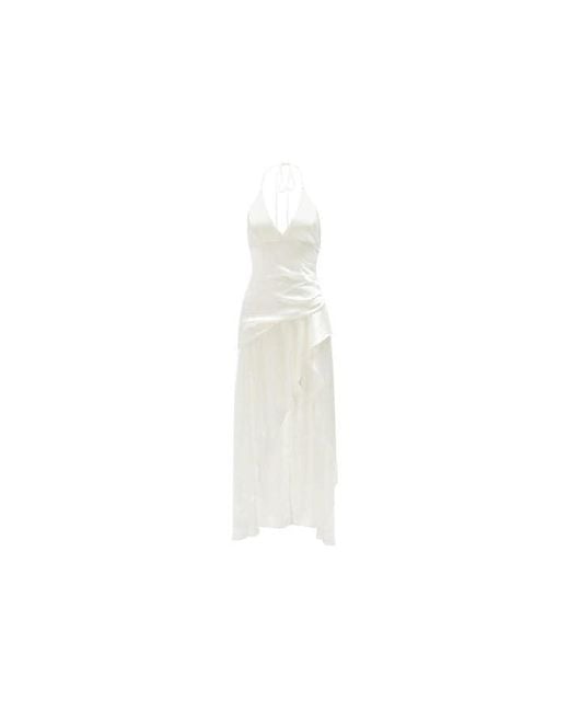 Bardot White Sorella Slinky Dress
