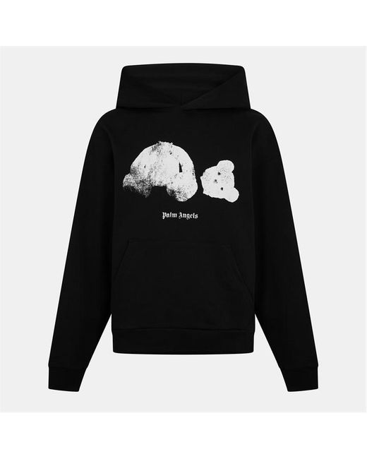 Palm Angels Black Palm Kill Bear Hoody for men