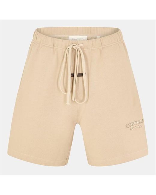 Fear Of God Natural Logo Fleece Shorts for men