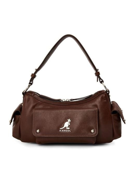Kangol Brown Mini Utility Shoulder Bags