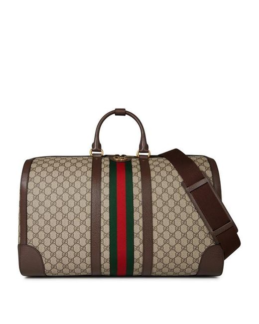 Gucci Savoy Large Duffle Bag in Brown for Men | Lyst UK