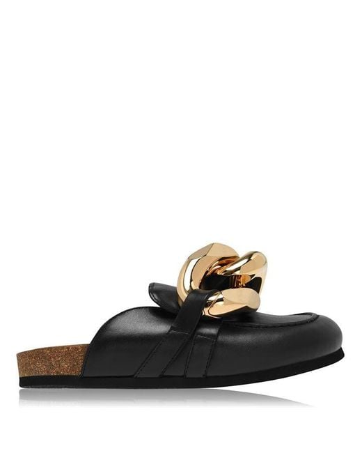 J.W. Anderson Black Chain Loafers