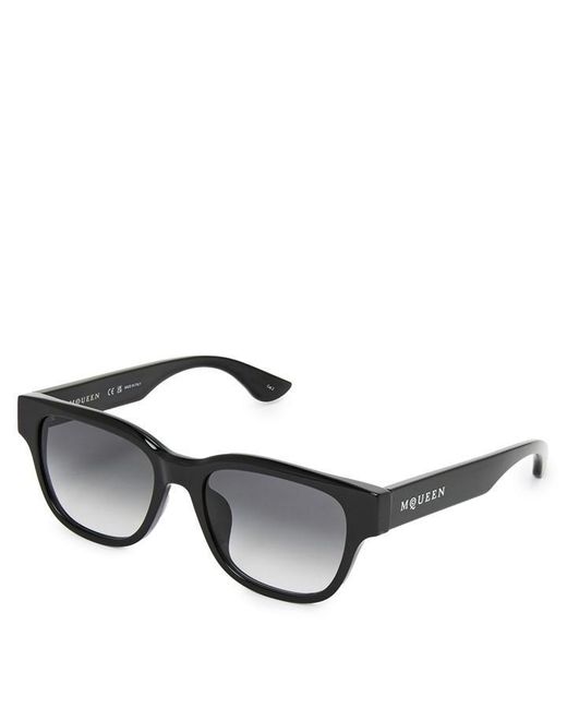 McQueen Metallic Alex Rectangle Sunglasses for men