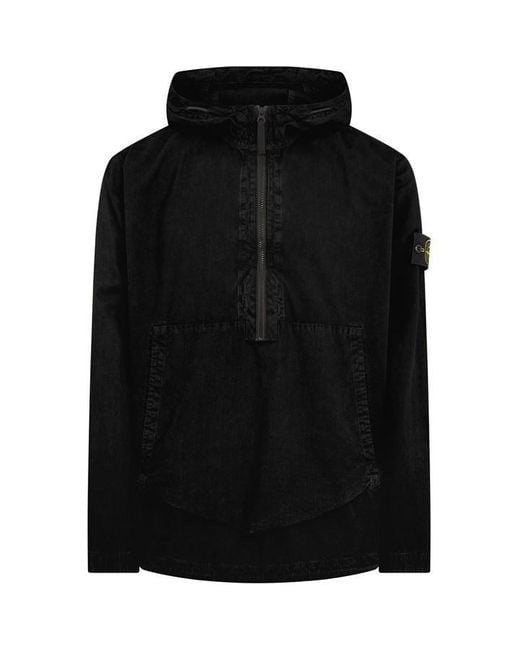 Stone Island Black Tela Smock for men